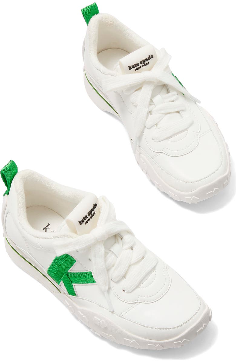 Kate Spade New York k as in kate leather sneaker, Alternate, color,