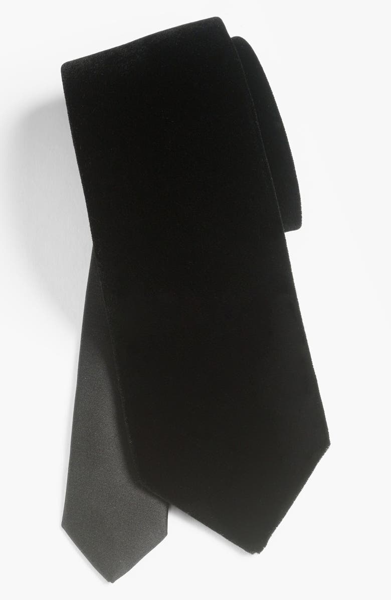 Yves Saint Laurent Woven Tie, Main, color, 