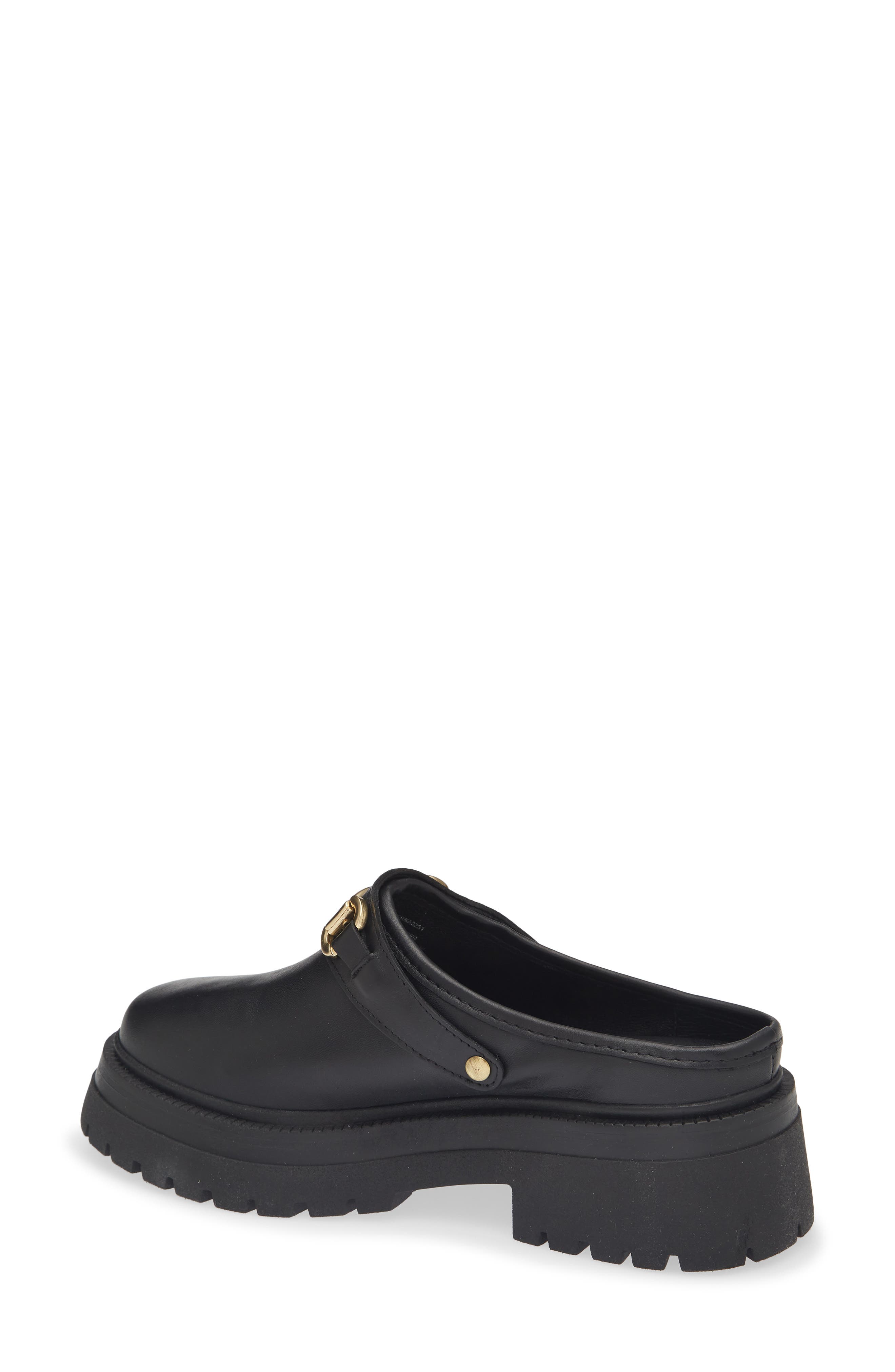 Erba Mule, Alternate, color, BLACK LEATHER
