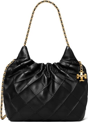 ショルダーバッグ・ポシェット TORY BURCH FLEMING LEATHER HOBO BAG Tory Burch Mini Fleming Quilted Leather Hobo Bag | Nordstrom