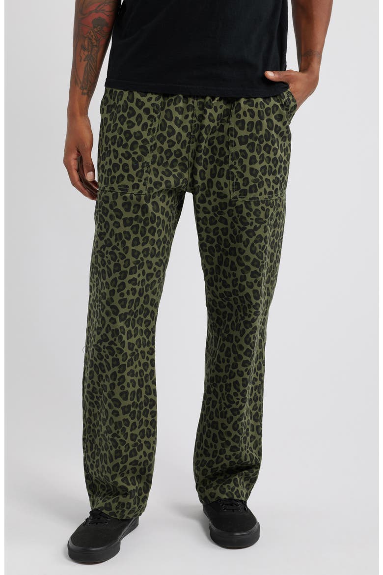 Leopard Print Cotton Canvas Chef Pants (Men) | Nordstrom