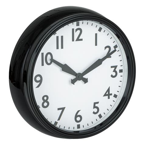 Timeless Contrast Round Wall Clock
