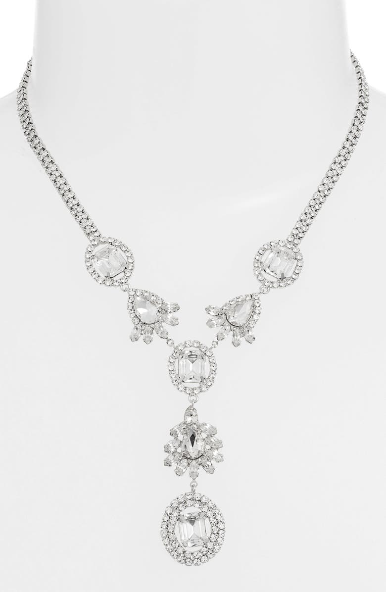 CRISTABELLE Crystal Y-Necklace, Alternate, color, 