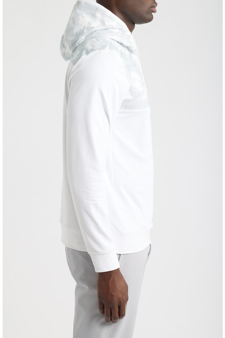 Camo Quarter Zip Hoodie, Alternate, color, SNOW CAMO