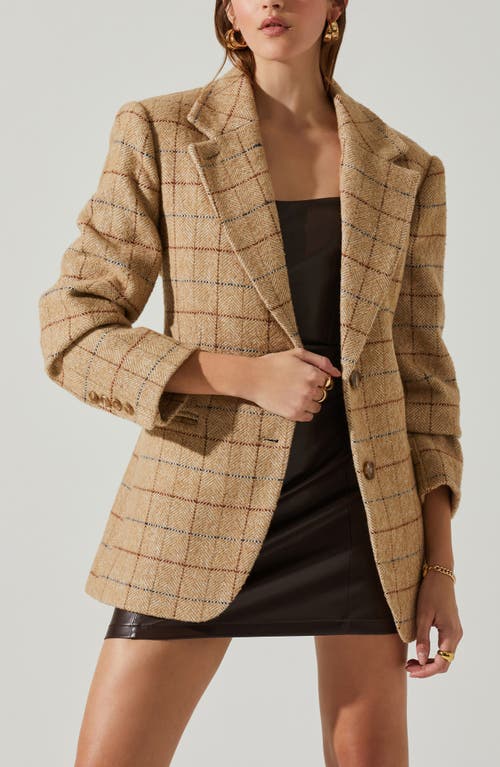 Astr The Label Carmen Strapless Faux Leather Minidress In Brown