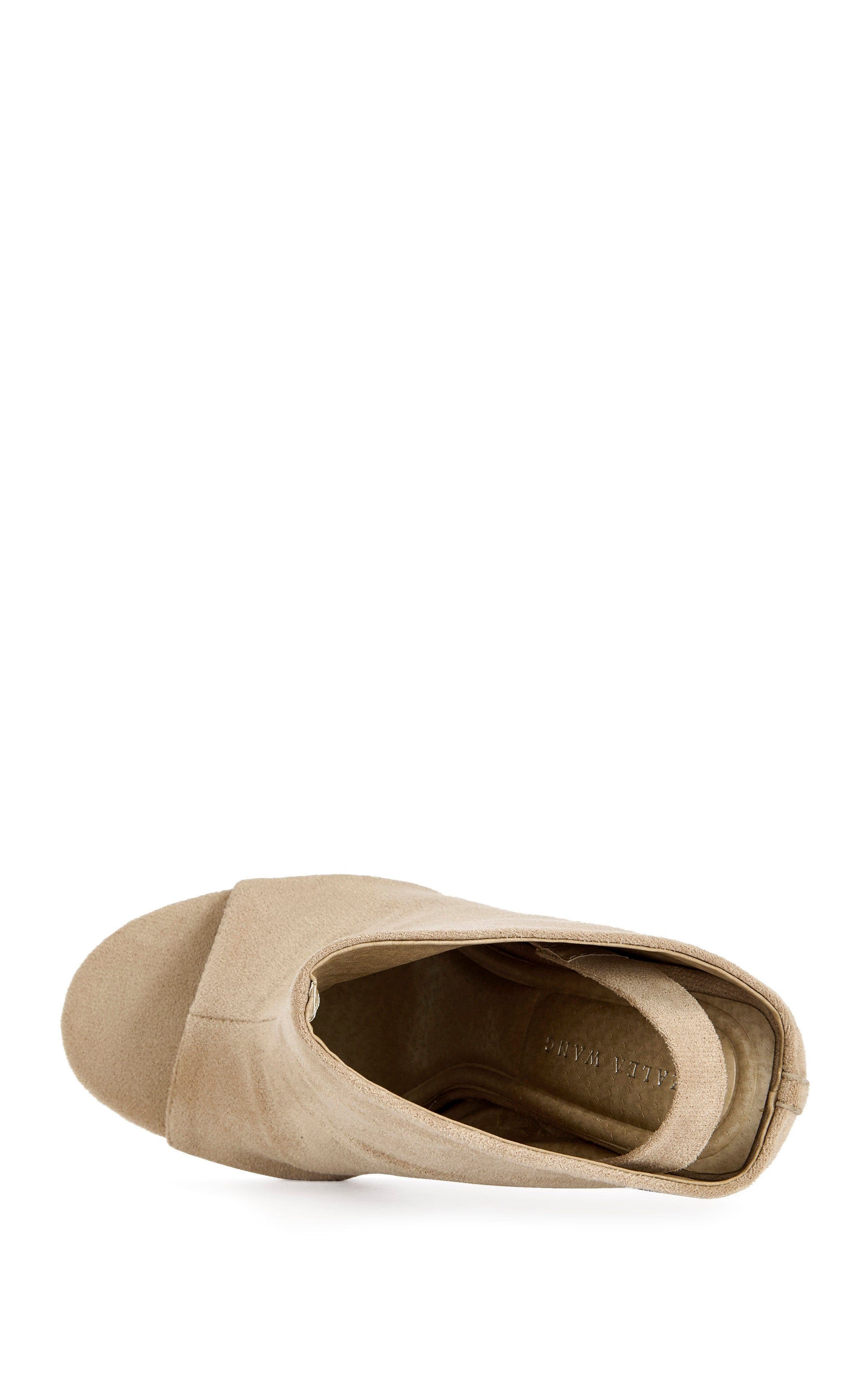 AZALEA WANG Novis Wedge Bootie, Alternate, color, Beige