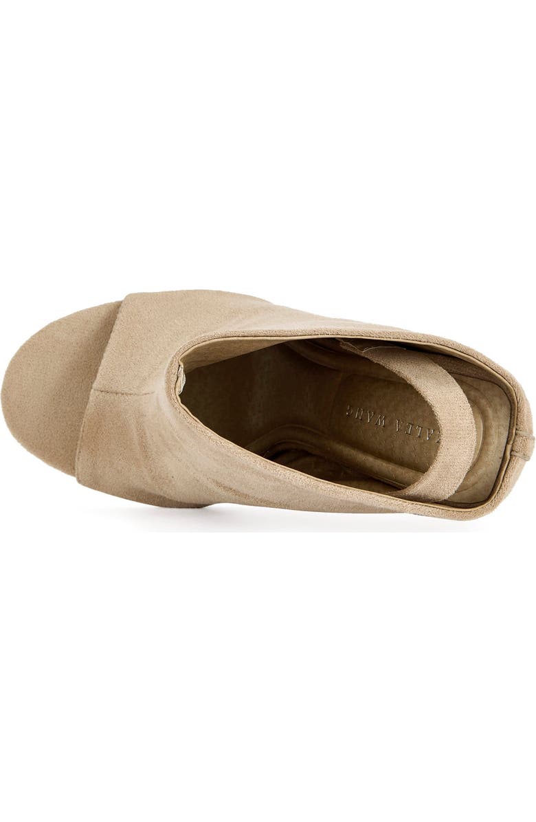 AZALEA WANG Novis Wedge Bootie, Alternate, color, Beige