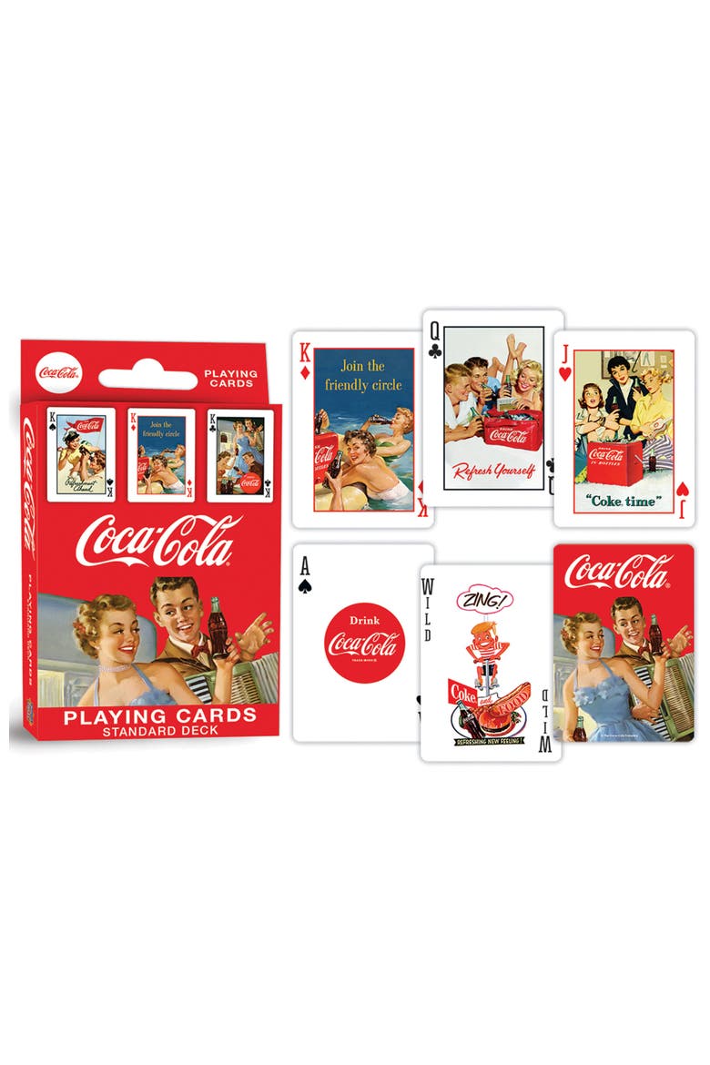 Coca-Cola Vintage Design Playing Cards, Alternate, color, Multicolor