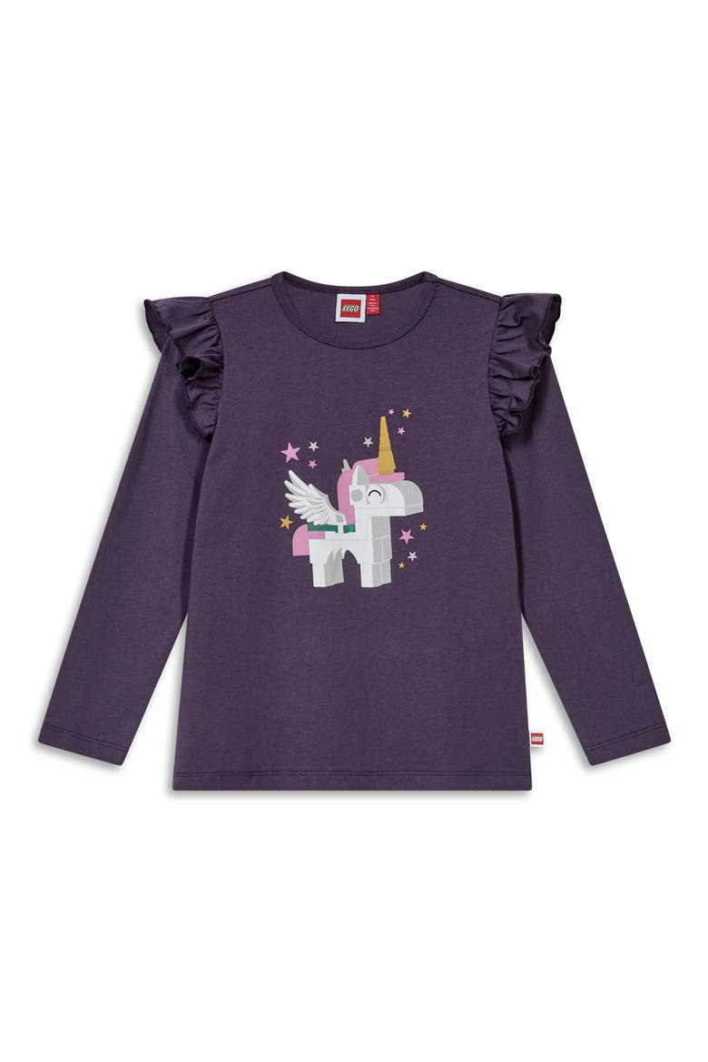 Kids' Unicorn Graphic T-Shirt, Main, color, PURPLE