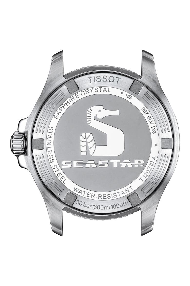 Seastar 1000 Bracelet Watch, 36mm, Alternate, color, WHITE MOTHER OF PEARL