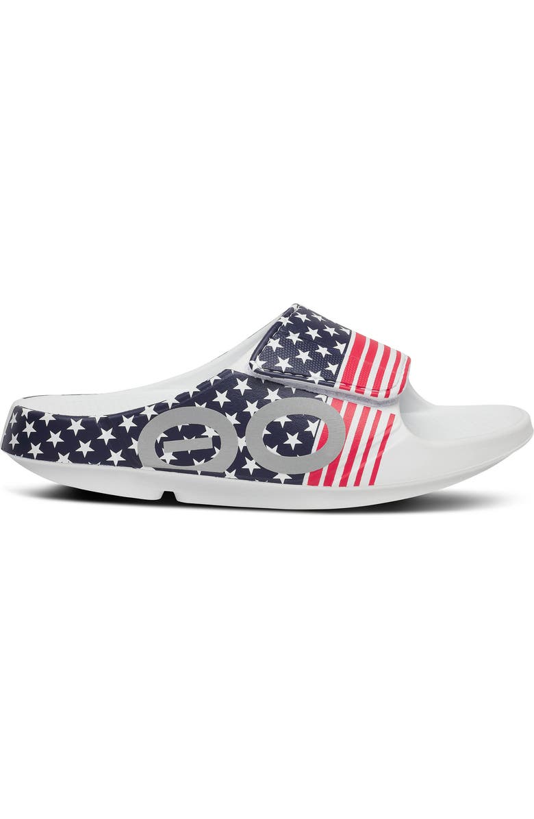 Oofos OOahh Sport Flex Slide Sandal, Alternate, color, Usa 26