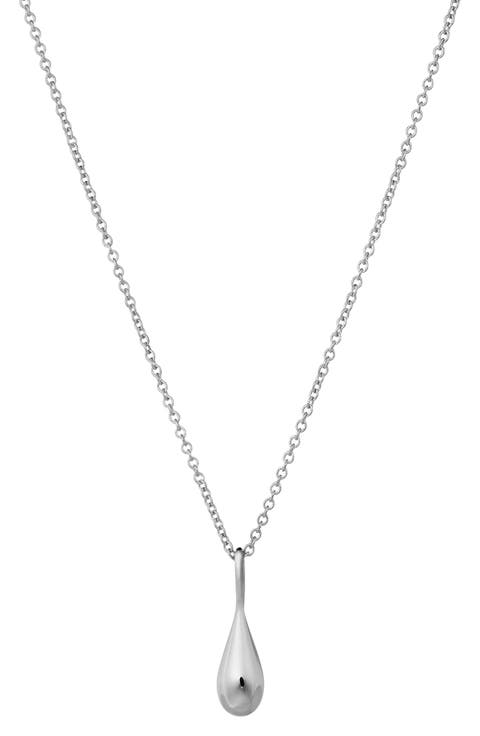WaterDrop Small Sterling Silver Pendant Necklace