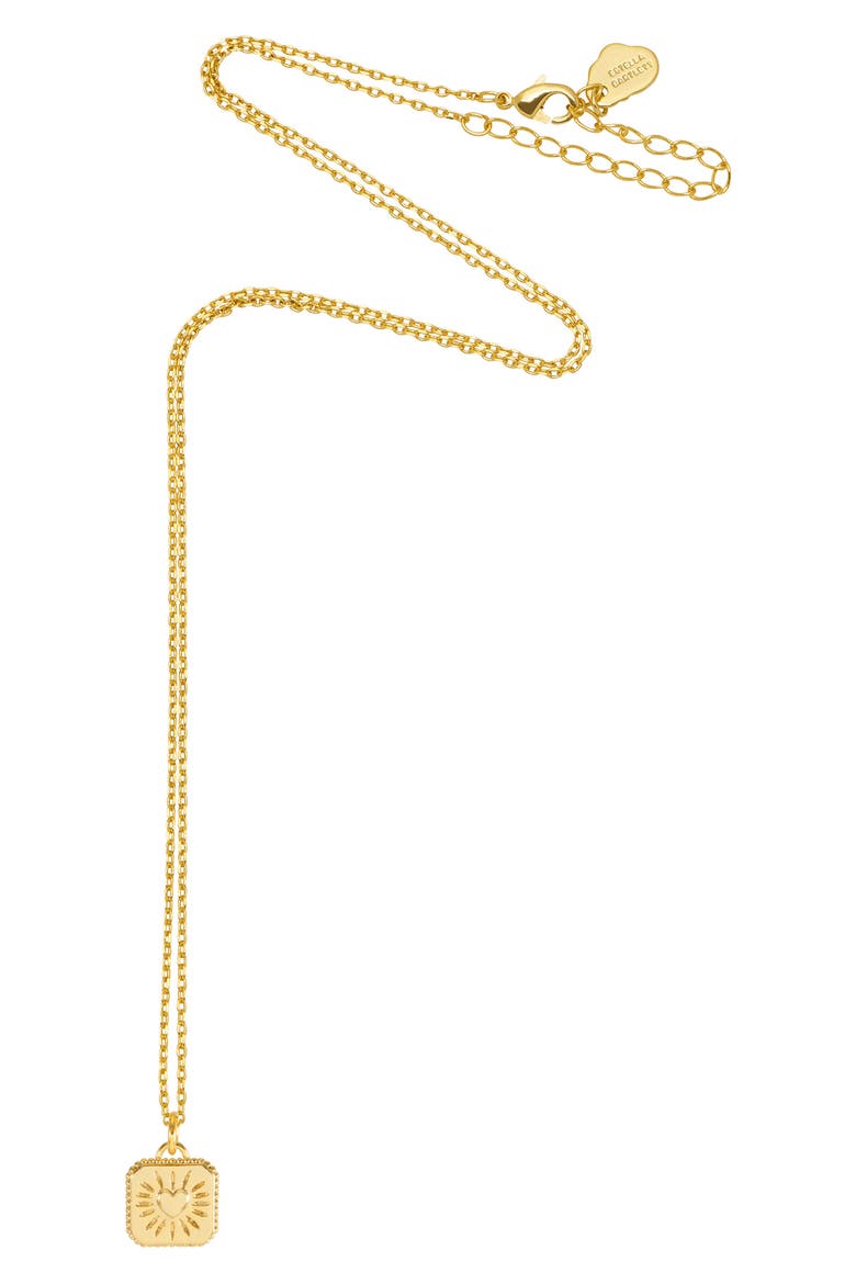 Bobble Heart Pendant Necklace, Main, color, GOLD