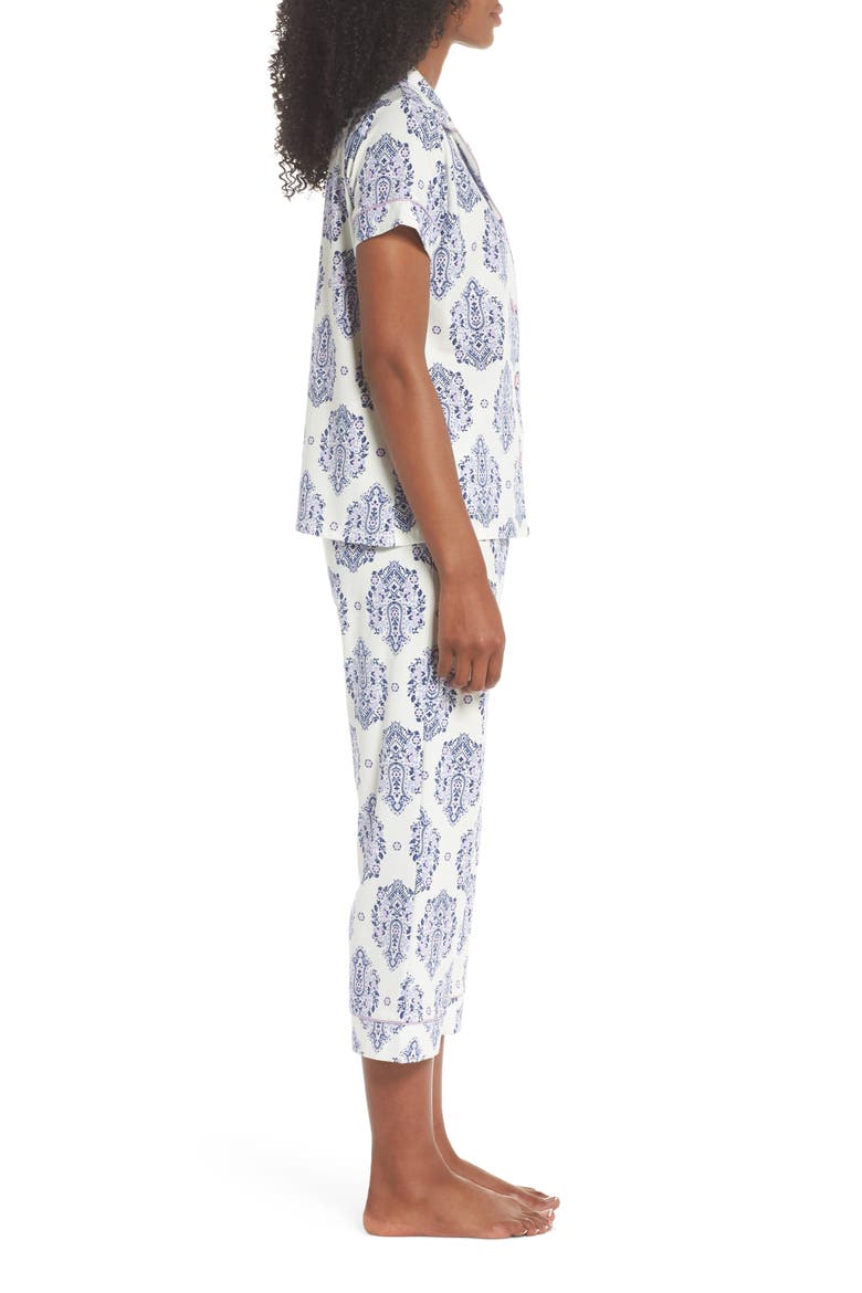 BedHead Crop Pajamas, Alternate, color, NAVY PAISLEY