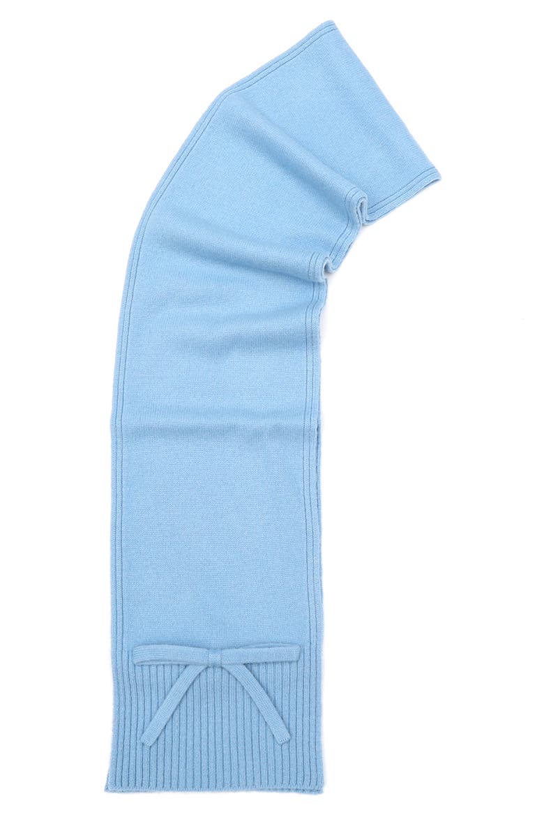 bow wool scarf, Alternate, color, AUTUMN SKY