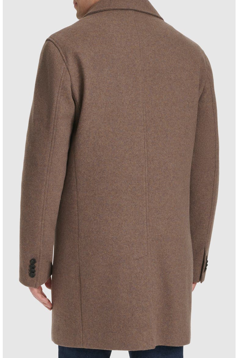 Regular Fit Stretch Wool Coat, Alternate, color, MUSHROOM