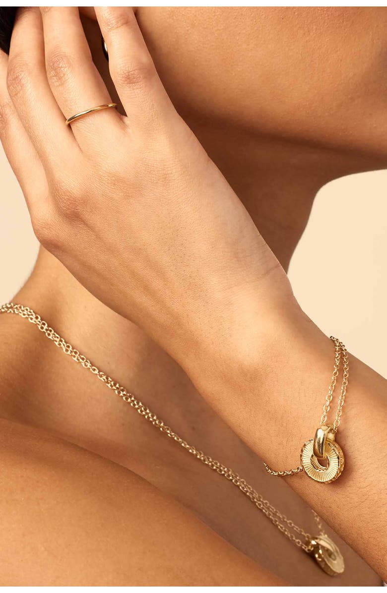 Oradina 14K Yellow Gold Icon Bracelet, Alternate, color, Yellow Gold