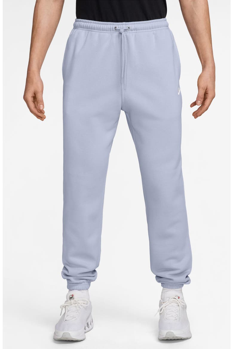 Club Brushed Fleece Sweatpants, Main, color, 057 GHOST/WHITE