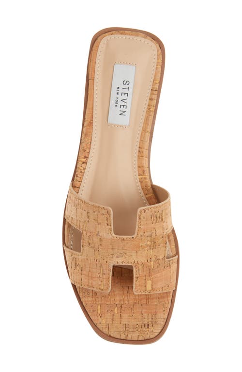 Steven New York Harlien Slide Sandal In Cork
