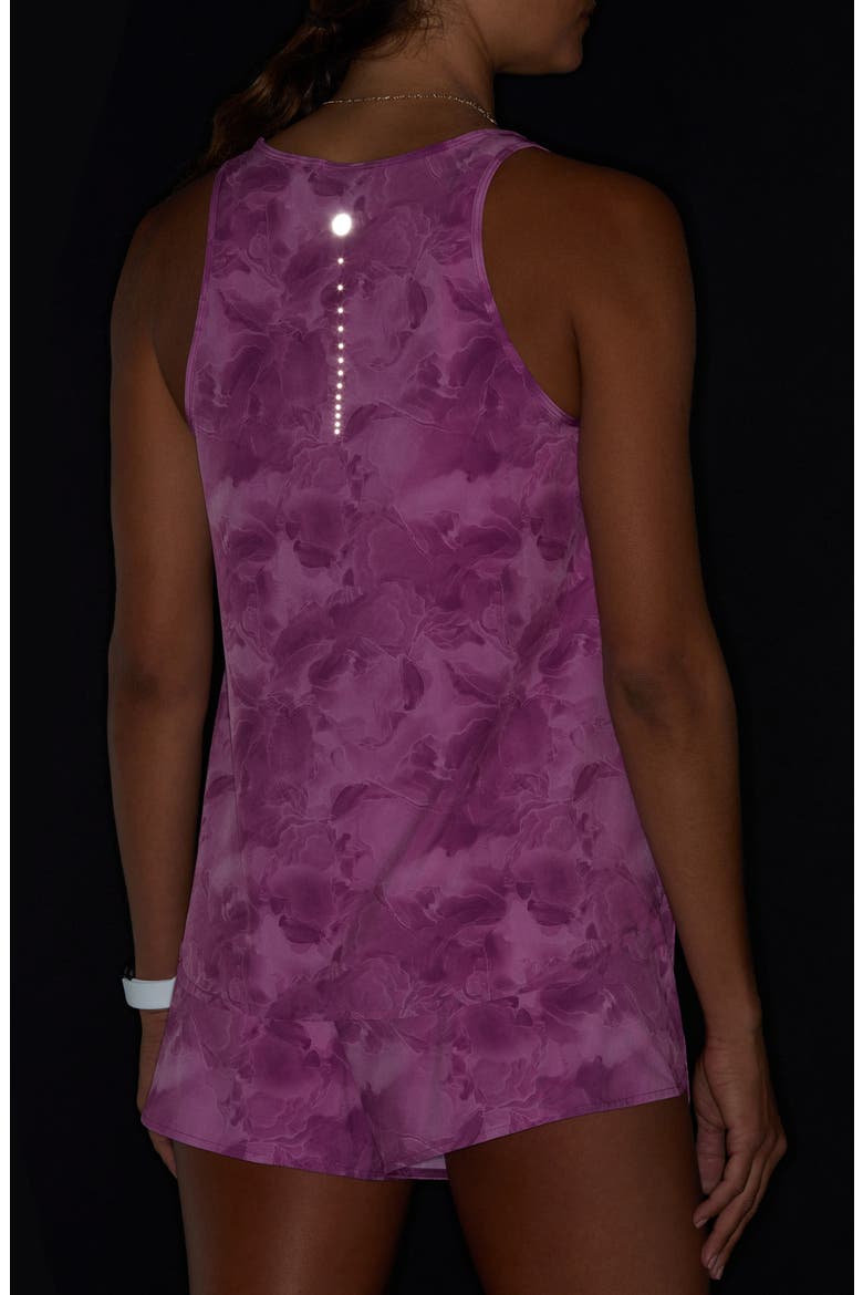 Run In Stretch Woven Tank, Alternate, color, PURPLE OPERA TARA FLORAL