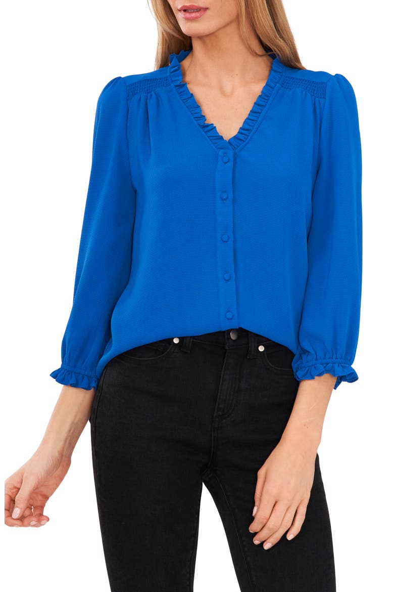 Ruffle V-Neck Blouse video