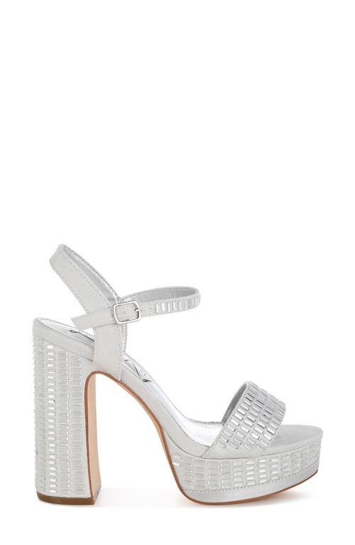 LONDON RAG LONDON RAG ORTAGE RHINESTONE PLATFORM SANDAL 