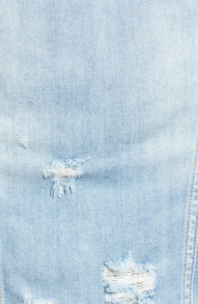 HIDDEN JEANS Frayed Hem Denim Jacket, Alternate, color, Light Wash