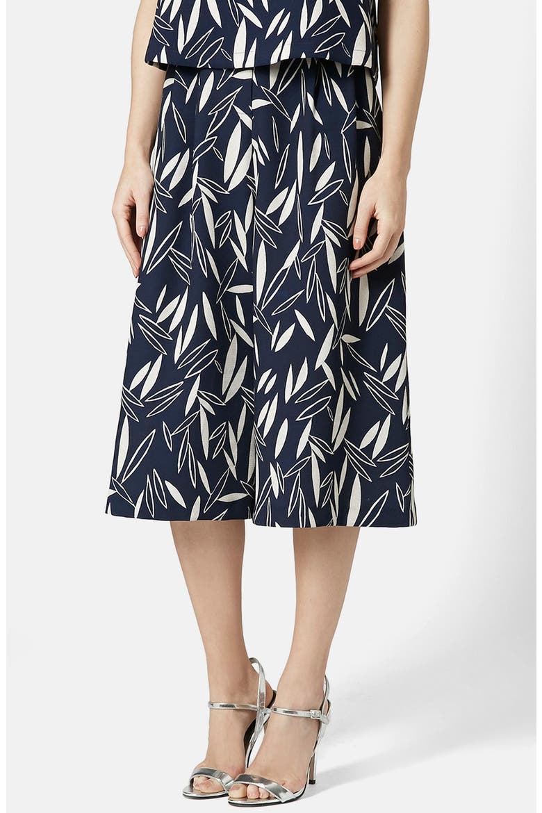 Cape Leaf Culottes, Main, color, NAVY BLUE