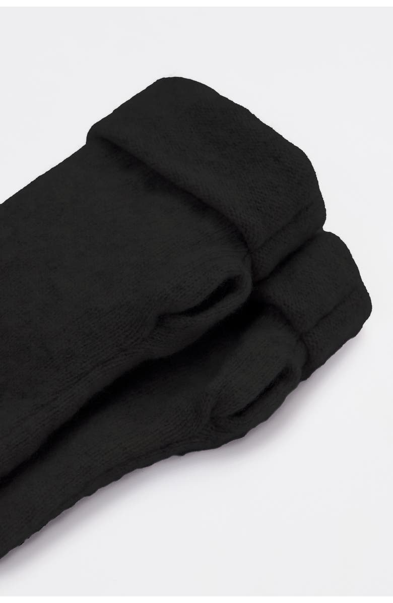 Celtic & Co. Cashmere Fingerless Gloves, Alternate, color, Black