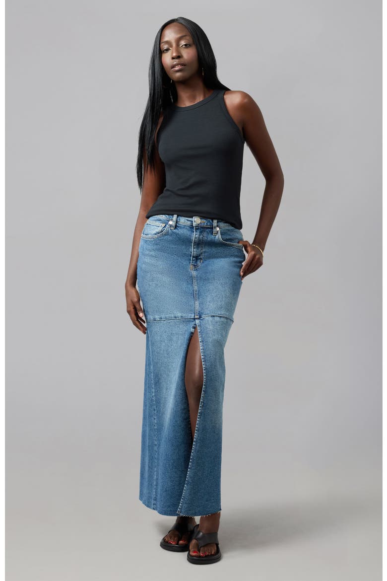 Madlyn High Rise Maxi Skirt, Alternate, color, Twilight