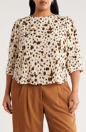 T Tahari Three Quarter Sleeve Top