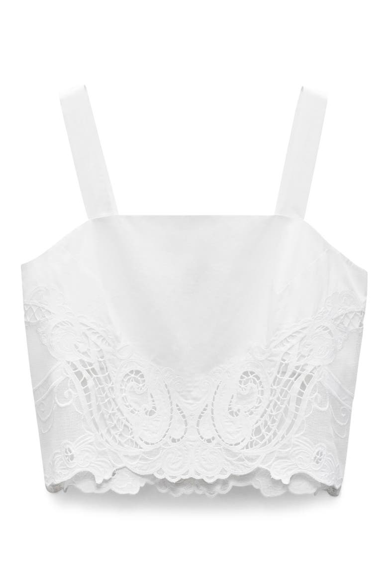 Clem Embroidered Trim Cotton Tank (Women) | Nordstromrack