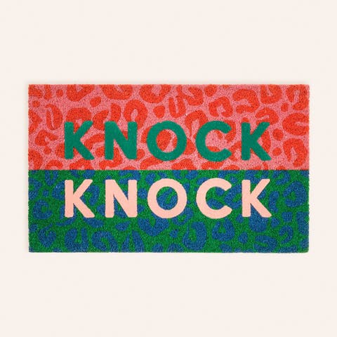 Kerala Knock Knock Coir Doormat 18" x 30"