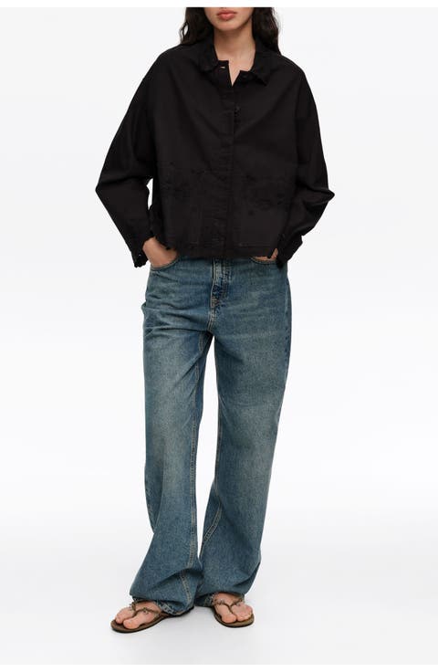 Embroidered Cotton-Linen Jacket