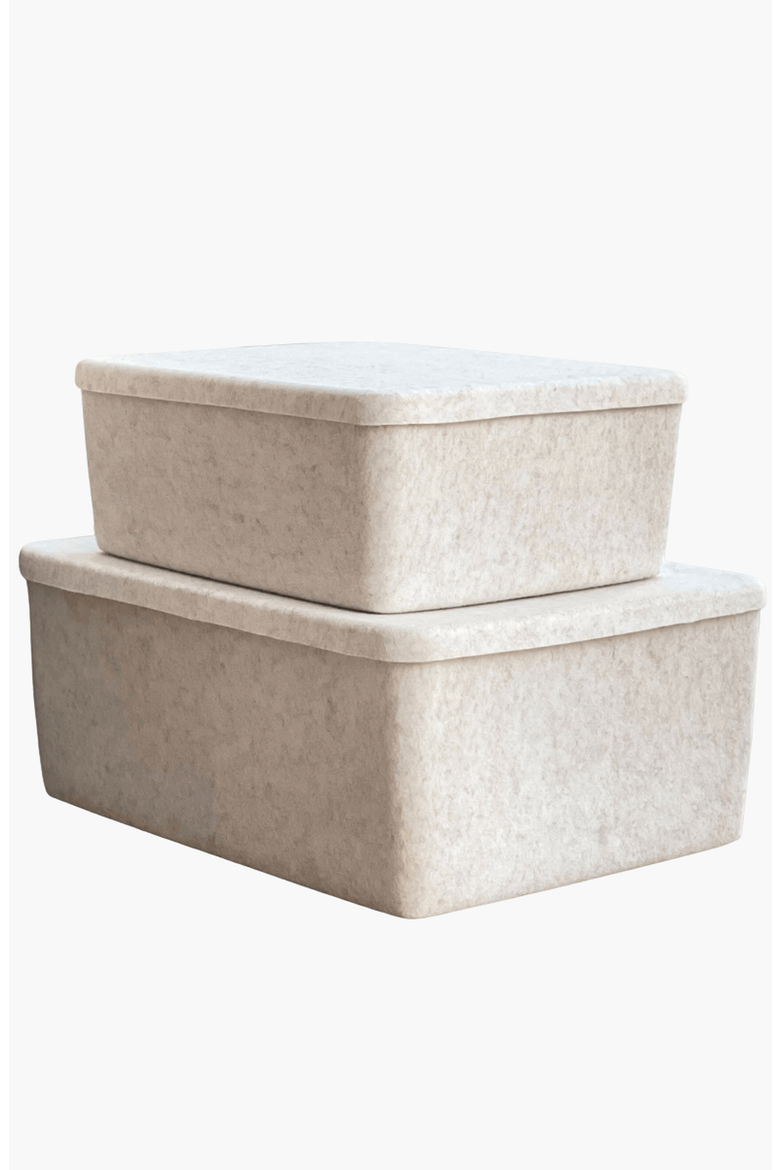 The Sculpted Bin - Large, Alternate, color, Stone