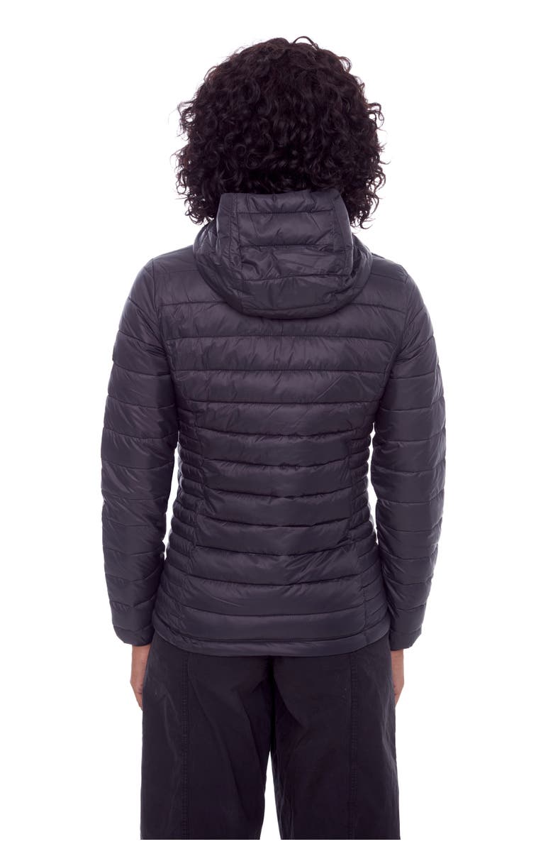 Alpine North YOHO LADIES - Vegan Down Lightweight Packable Puffer Jacket & Bag, Alternate, color, Black