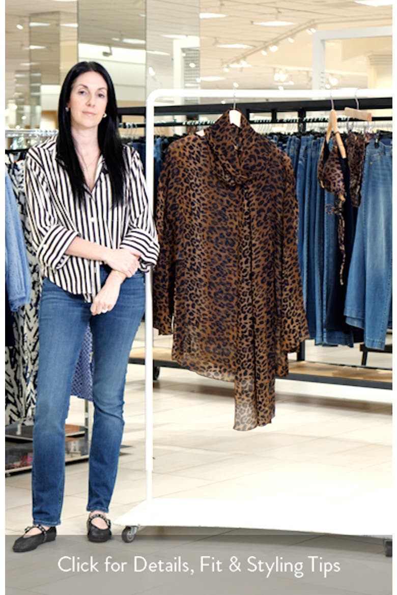 Tammy Sheer Long Sleeve Cover-Up Dress & Scarf Set video
