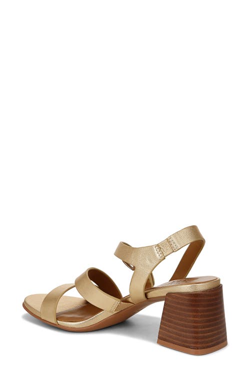 Naturalizer Veva Strappy Sandal In Dark Gold Faux Leather