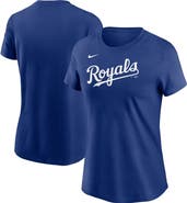 Nike Women's Nike  Royal Kansas City Royals Wordmark T-Shirt