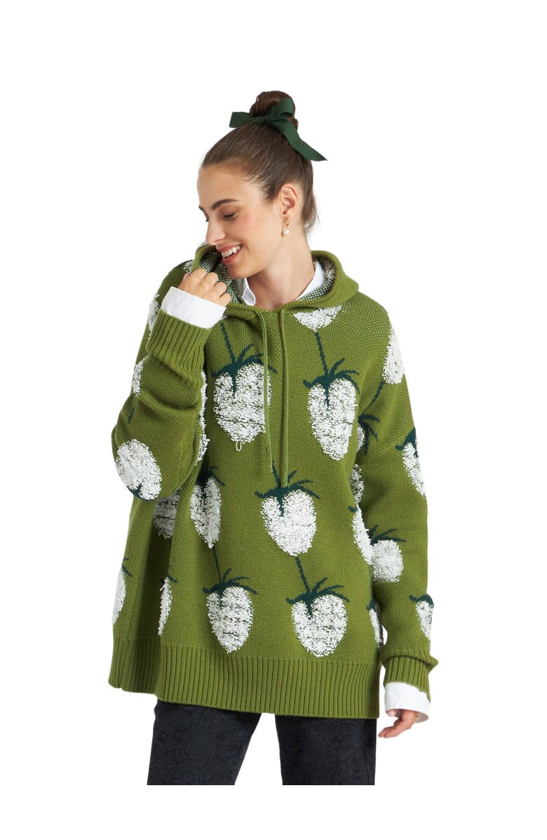 La DoubleJ Lampone Hoodie Green, Main, color, 