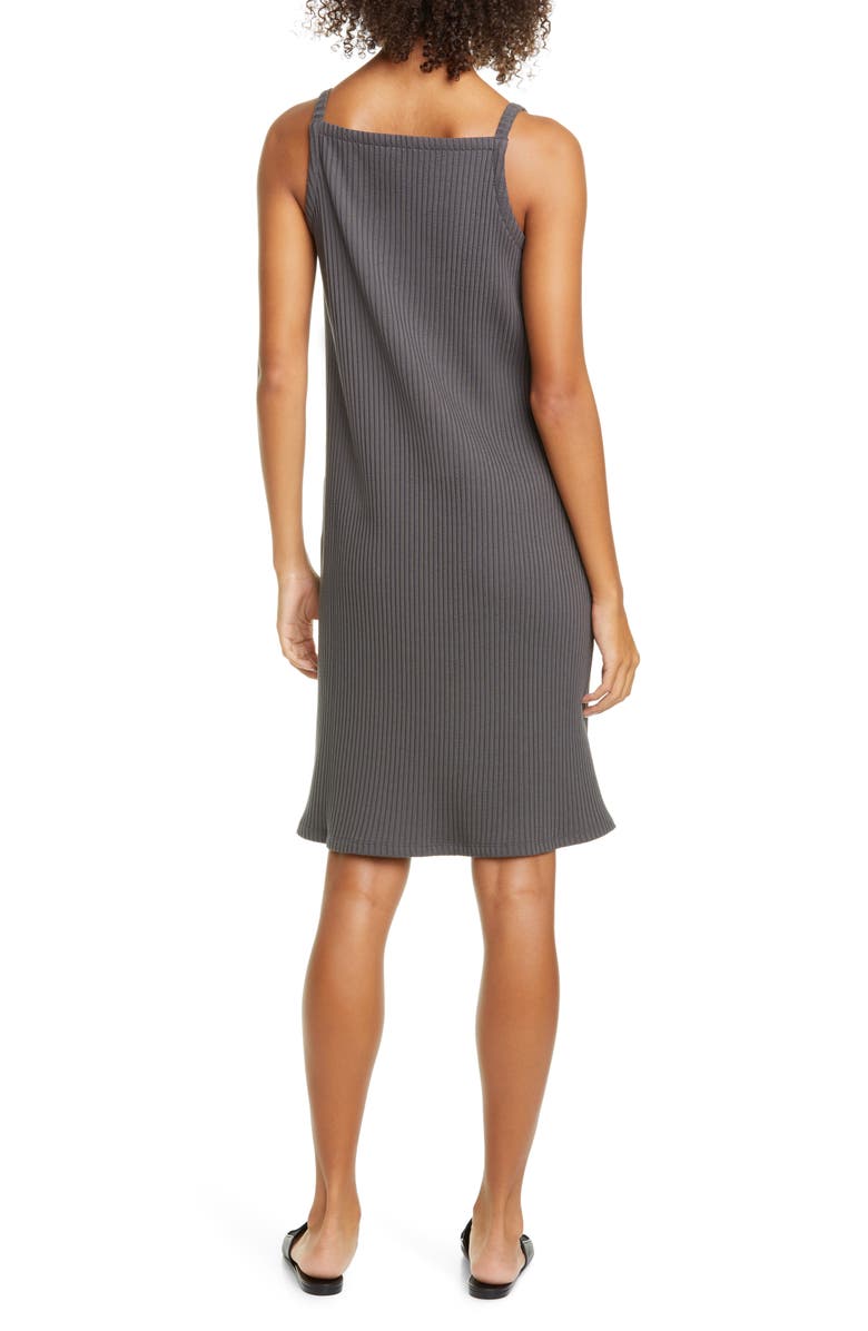 Eileen Fisher Rib Sleeveless A-line Dress, Alternate, color, 