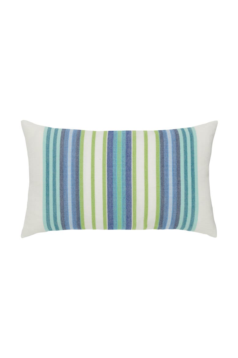 Summer Stripe Indoor & Outdoor Woven Accent Pillow, Main, color, Summer