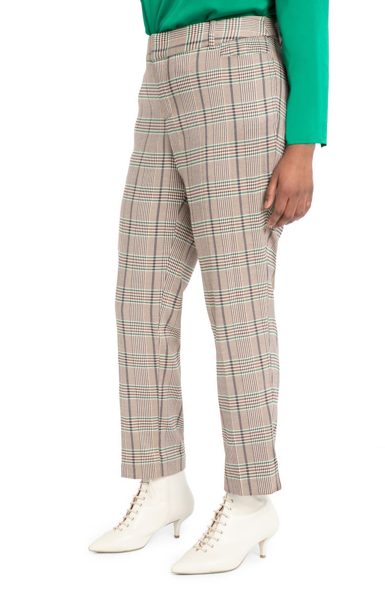 ELOQUII Plaid Kady Trousers, Main, color,