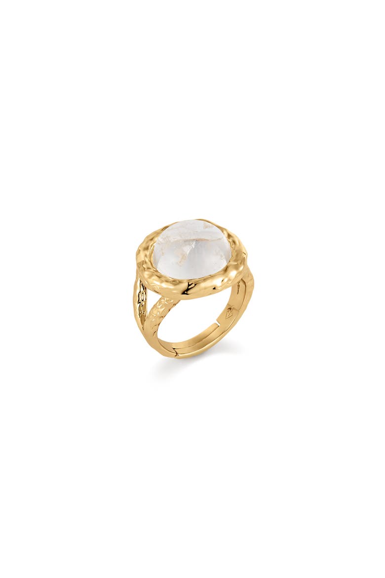 Aeolian Whispers Ring, Alternate, color, Gold & Crystal Clear