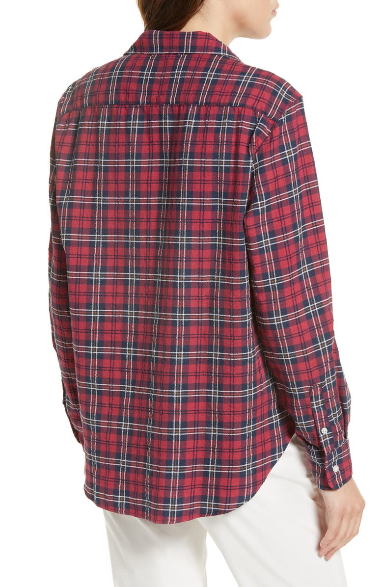 Frank & Eileen Eileen Plaid Cotton Button-Up Shirt, Alternate, color, Red Plaid