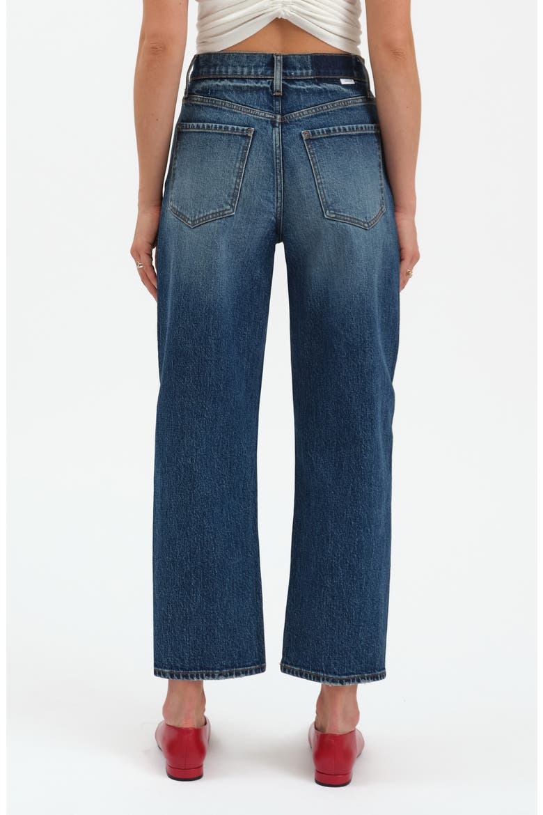 Westward High Waist Ankle Barrel Leg Jeans, Alternate, color, AUTHENTIC