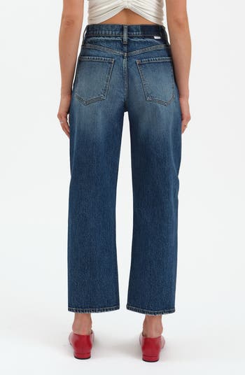 Westward High Waist Ankle Barrel Leg Jeans