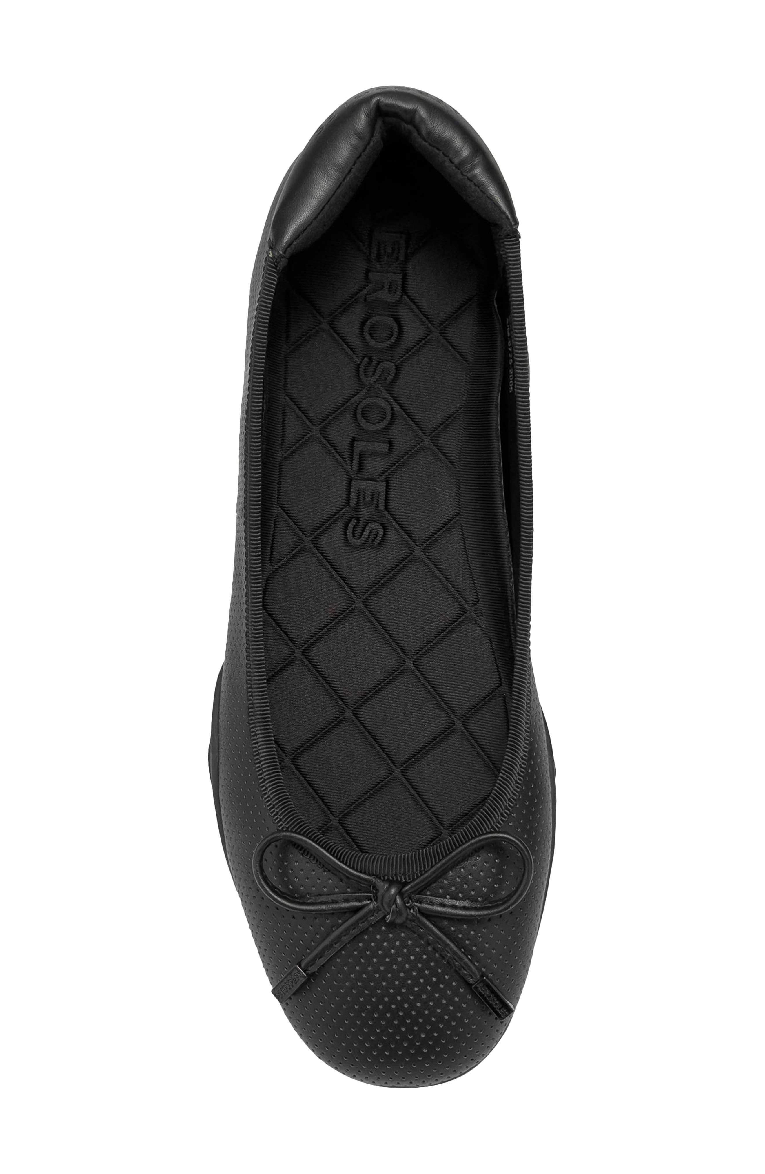Aerosoles Onyx Ballet Loafer, Alternate, color, Black Perforated