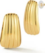 GLAZE JEWELRY Ribbed Stud Earrings