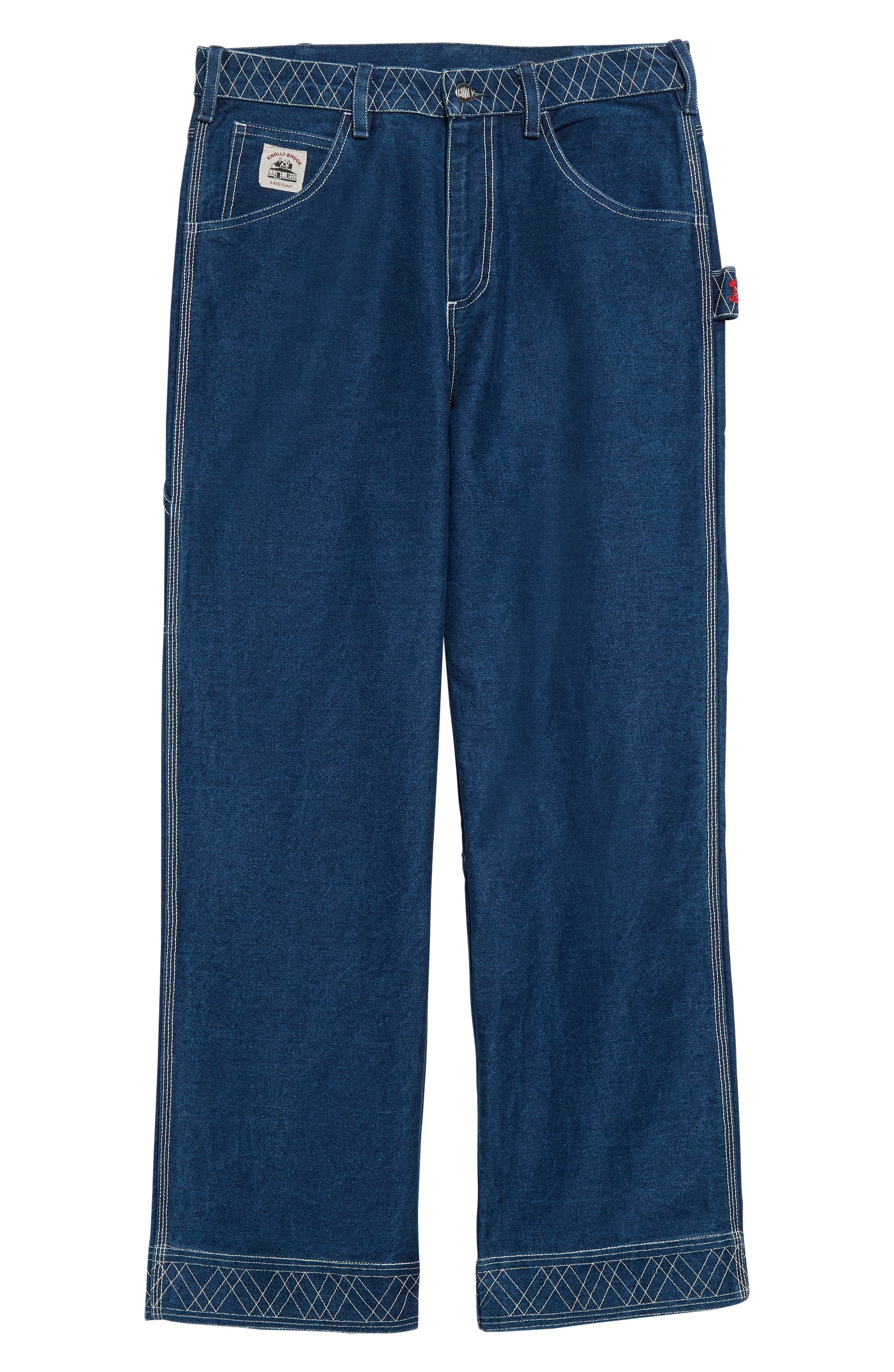 Embroidered Denim Knolly Brook Trousers (Men) | Nordstrom